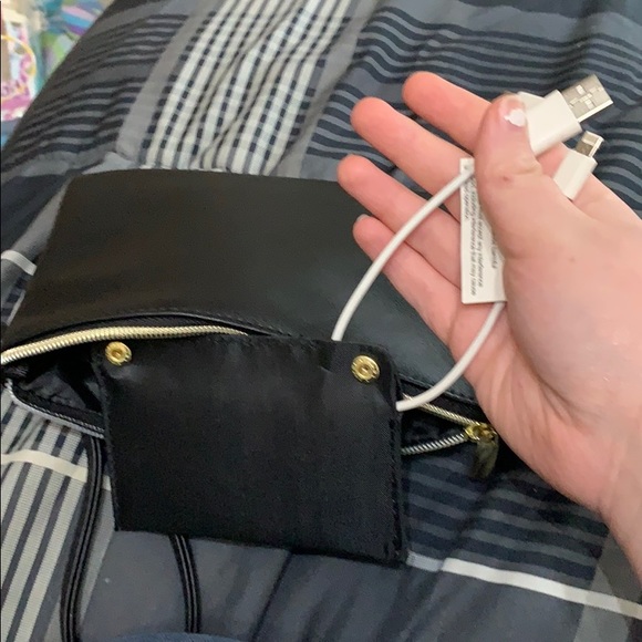 Black Clutch with Built in Power Bank - Picture 3 of 3